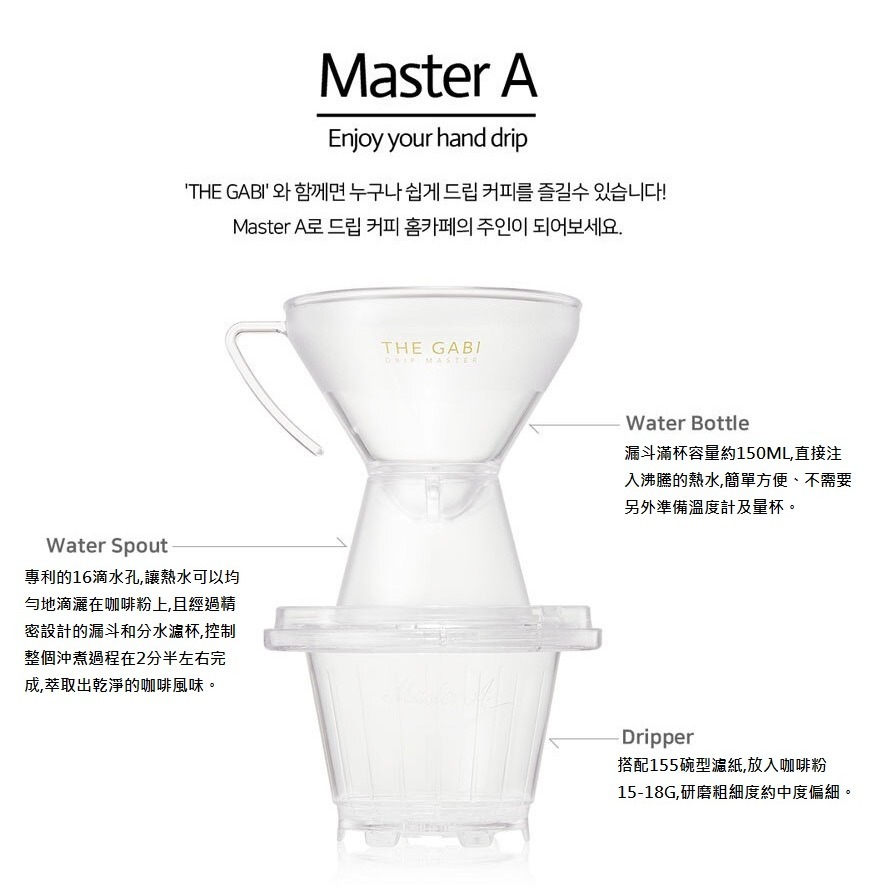 「自己有用才推薦」The Gabi Master A 聰明濾杯 定時 雲朵壺 不鏽鋼咖啡濾杯 咖啡濾杯 磨豆機 細口壺-細節圖3