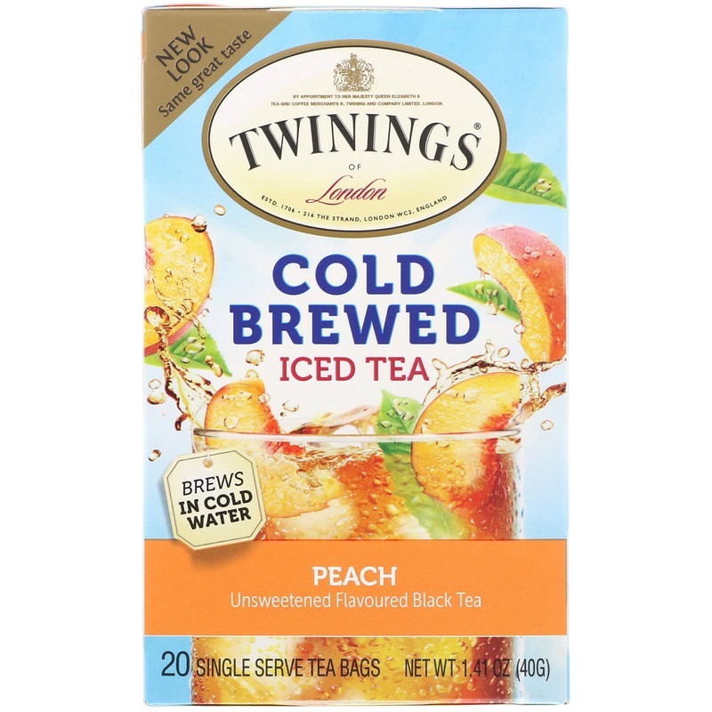 「自己有喝才代購」Twinings 花草茶 甘菊蜂蜜香草 野生漿果 蜜樹蜜橘 夜間安神 蜜桃冰茶 一盒20入 40g-細節圖4