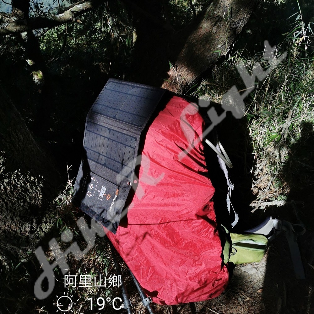 【現貨】21W 高效率太陽能充電板 5V3.5A：登山縱走、露營防災專用。輕量摺疊快充、單晶矽高效轉化｜手機/行動電源-細節圖9