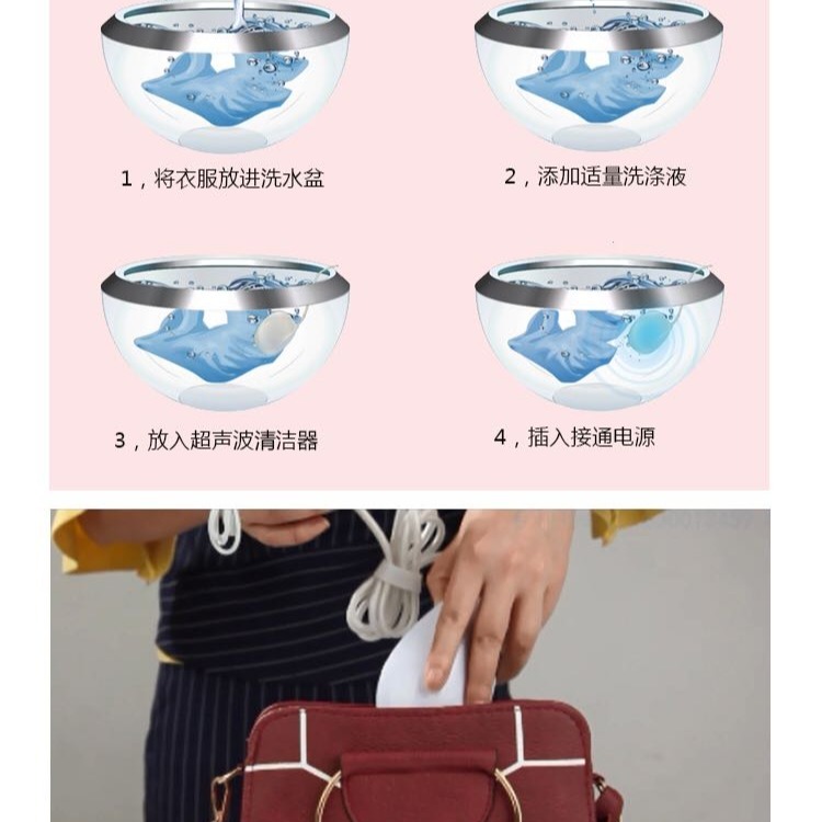 【一年換新保固】萬用超音波清洗機：深層震動去汙。洗衣神器、洗蔬果、眼鏡首飾淨化｜專業級超聲波清洗儀（自用激推款）-細節圖7