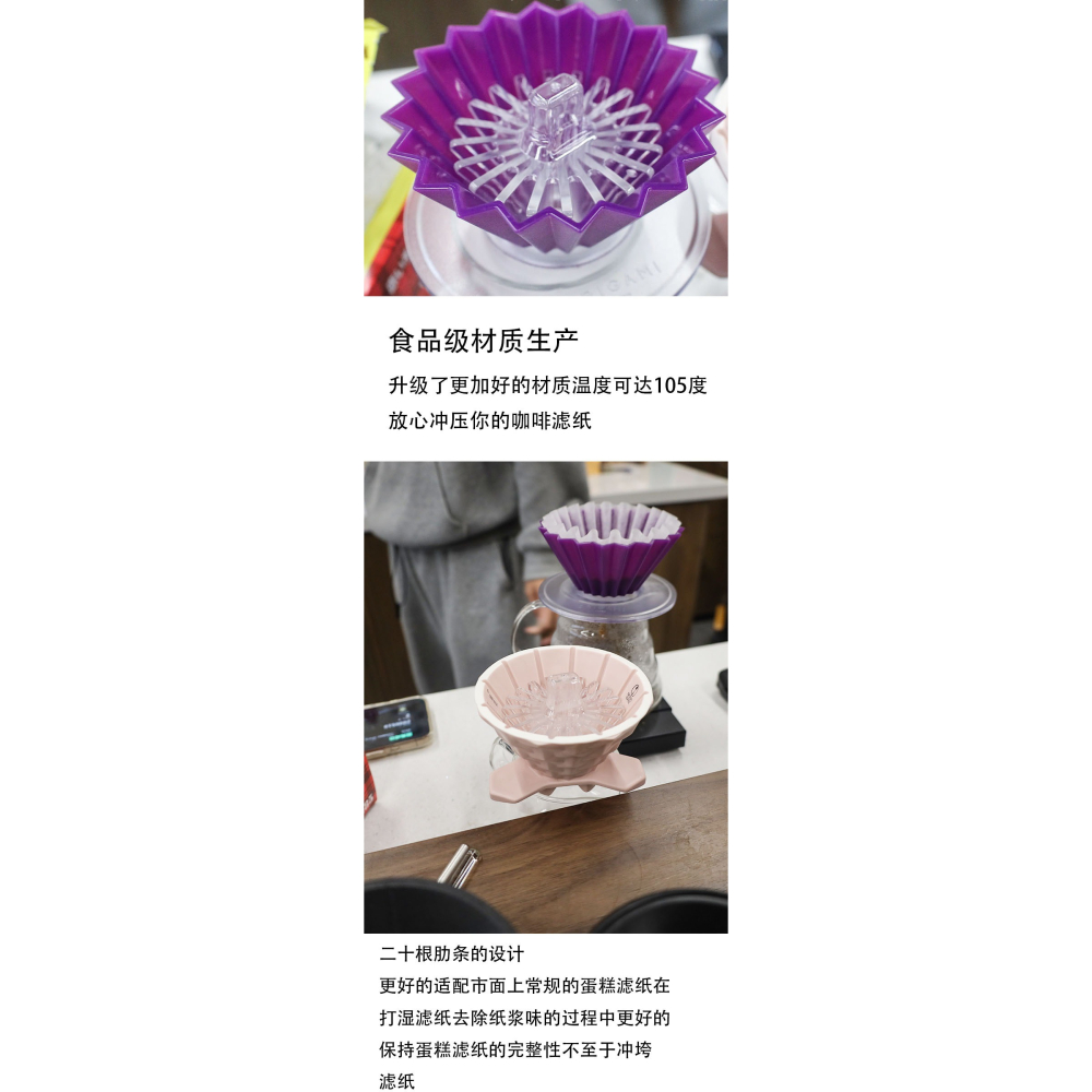「自己有用才推薦」手沖咖啡濾杯濾紙壓紙神器兩用鎮紙器V60山文濾杯-細節圖4