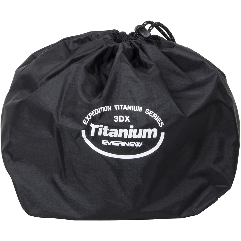 現貨 日本製 EVERNEW 陶瓷塗層 鈦鍋 900ml | 不沾鍋 登山露營 深鍋 輕量化 煎鍋 適合230g瓦斯-細節圖3