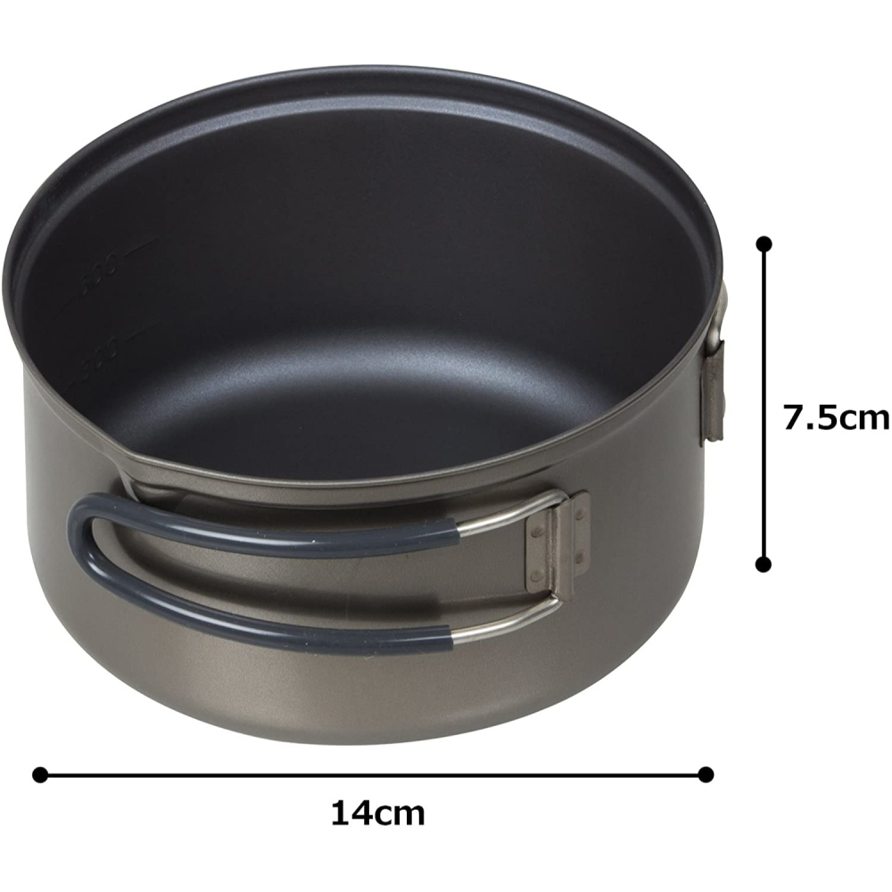 現貨 日本製 EVERNEW 陶瓷塗層 鈦鍋 900ml | 不沾鍋 登山露營 深鍋 輕量化 煎鍋 適合230g瓦斯-細節圖6