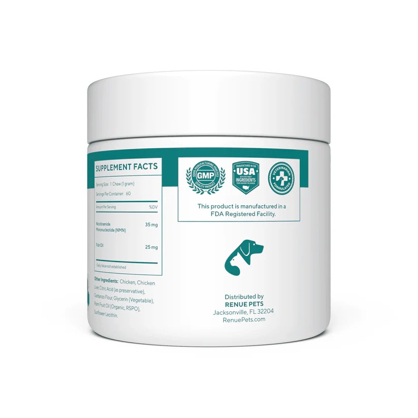 現貨 美國 Renue Pet NMN 貓用 脂質體 60顆 | 補充NAD+ 老貓保健 腎臟保養 活力 DNA修復-細節圖6