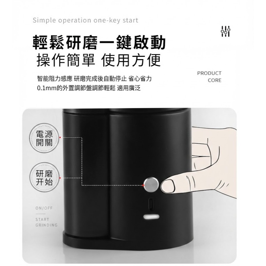 現貨 無線電動磨豆機 Type-C充電 | 露營咖啡 隨身磨豆機 陶瓷刀盤/金屬刀盤 慢磨機 登山 辦公室-細節圖7