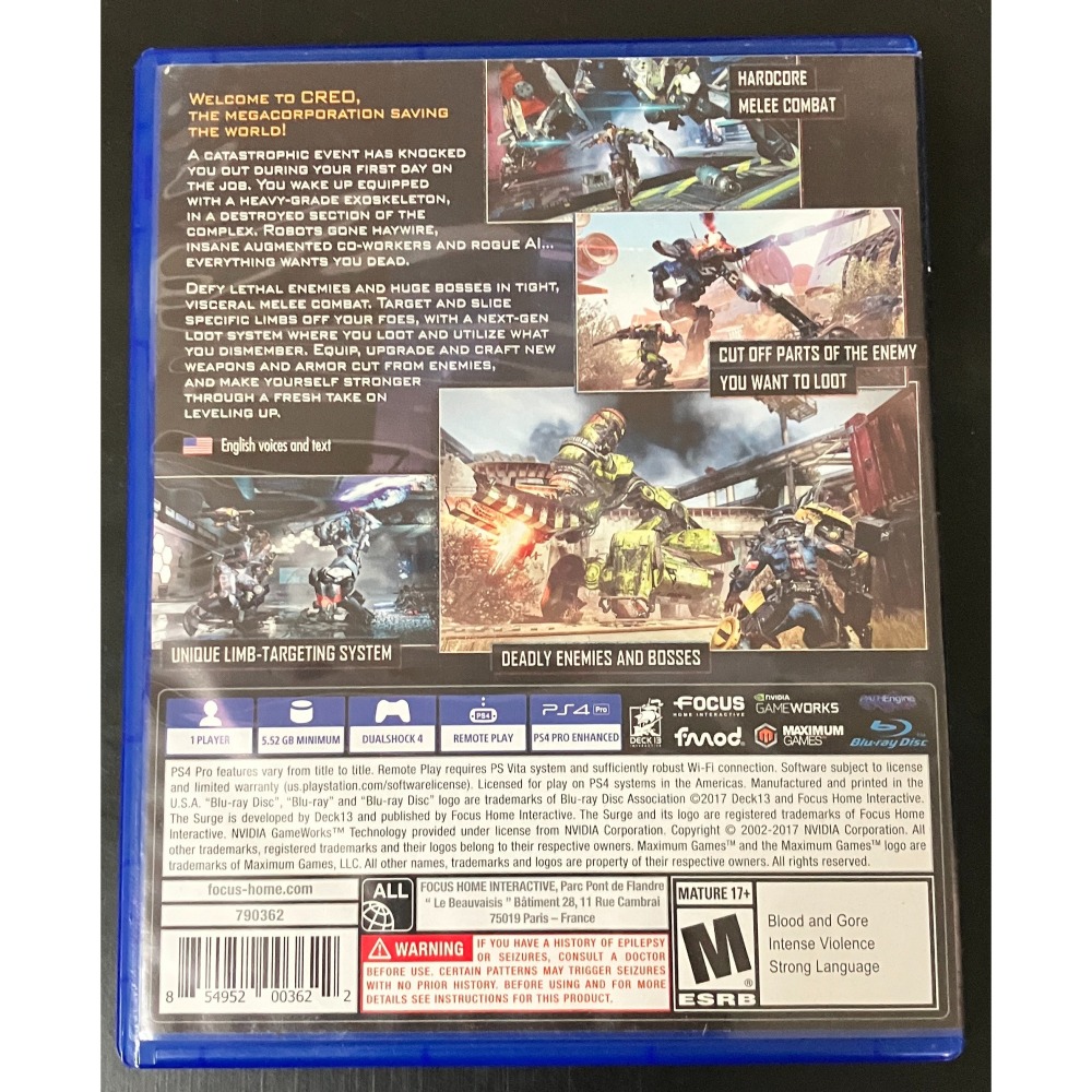 中文版 機甲狂潮 PS4 The Surge-細節圖2