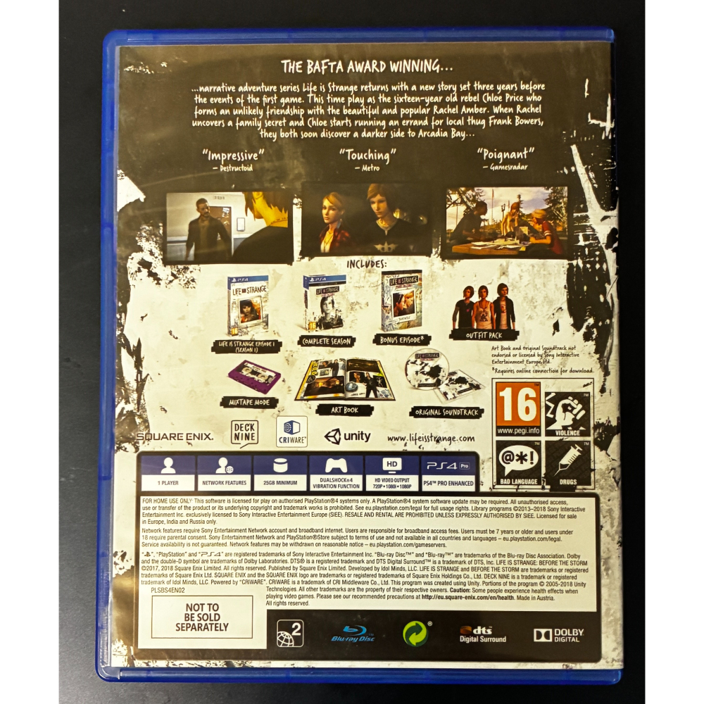 中文版 奇妙人生 風暴之前 PS4 Life is Strange Before the Storm-細節圖2