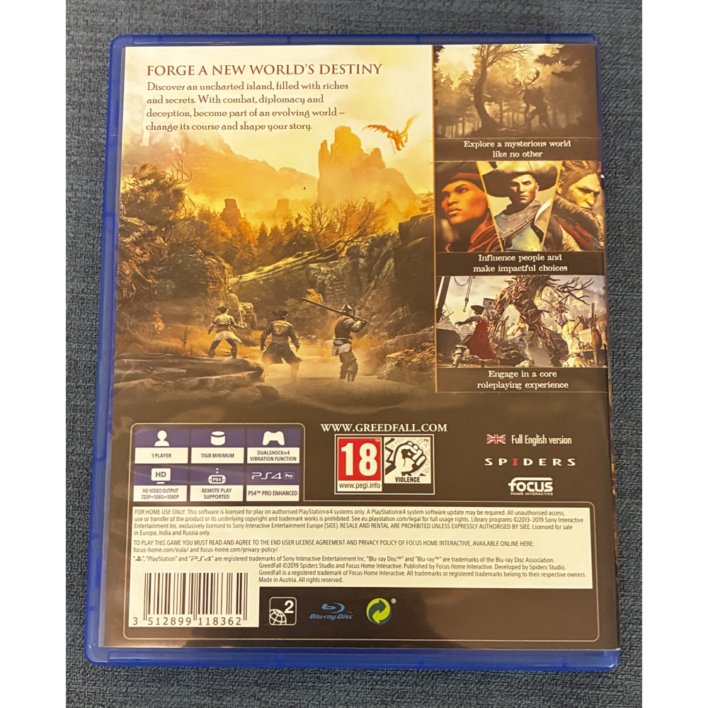 中文版 貪婪之秋 PS4 Greedfall 可升級PS5-細節圖2