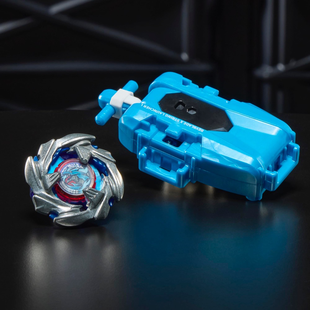 現貨 美版戰鬥陀螺 Beyblade X Cobalt Dragoon 2-60C 左旋發射 附左旋發射器-細節圖2