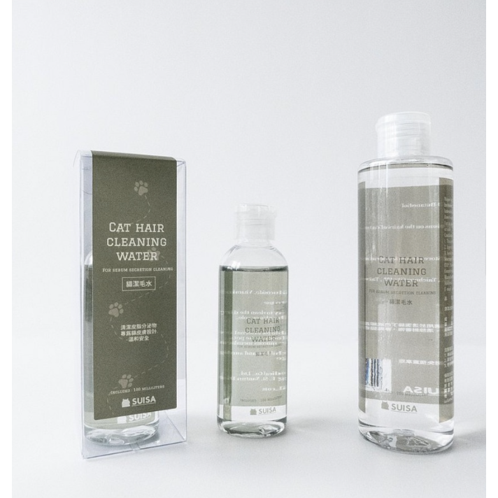 SUISA蘇依沙 貓潔毛水100ml/250ml｜貓咪黑下巴 公貓尾 油脂髒污 毛髮腳掌清潔 犬貓適用-細節圖2