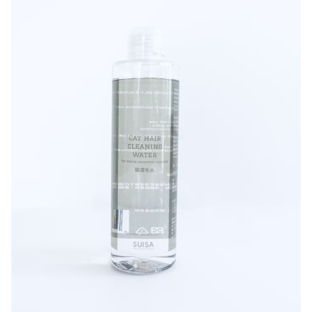 SUISA蘇依沙 貓潔毛水100ml/250ml｜貓咪黑下巴 公貓尾 油脂髒污 毛髮腳掌清潔 犬貓適用-貓潔毛水/250ml