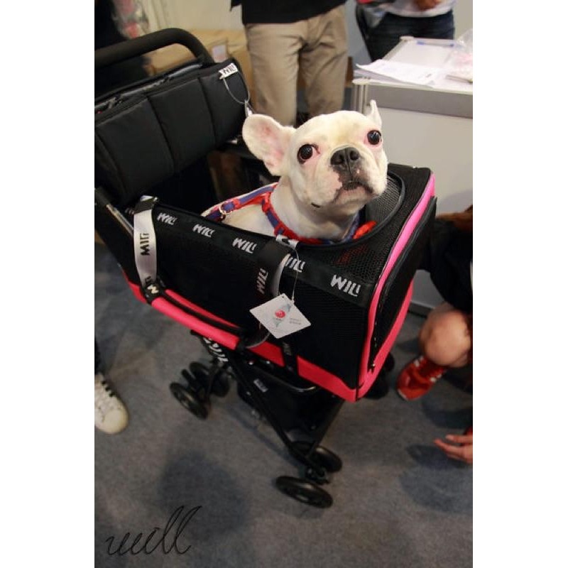 免運 ◤WILL WB-03 WB03 外出推車包 輕量化 推車 臘腸狗 法鬥適用超透氣 雙層可拆式推車，4色，推車組合-細節圖4