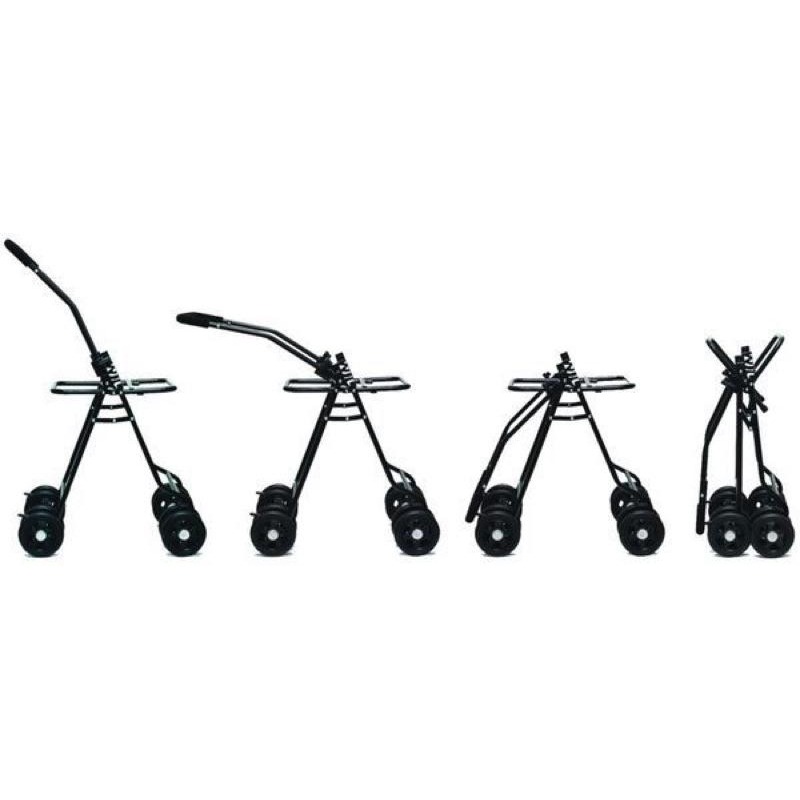 免運 ◤WILL WB-03 WB03 外出推車包 輕量化 推車 臘腸狗 法鬥適用超透氣 雙層可拆式推車，4色，推車組合-細節圖7