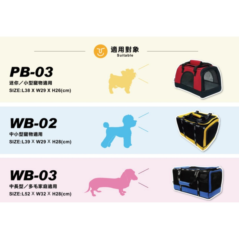 免運◤WILL WB-02系列 WB02寵物包 輕量包 寵物側背 寵物 透氣 可上三鐵 外出包『超透氣寵物包，5種顏色』-細節圖4