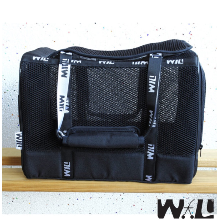 免運◤WILL WB-02 WB02外出包 系列 輕量包 透氣包 軍事風寵物「日系輕量超透氣寵物包，黑網黑色」-細節圖5