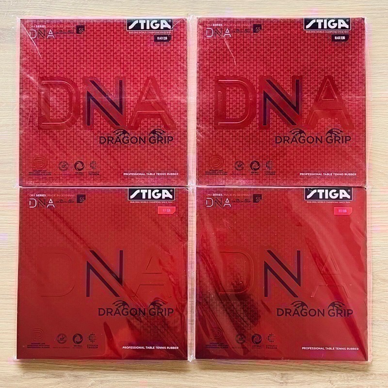 《桌球88》全新現貨 德國製 STIGA 赤龍 DNA 赤龍版 微黏性桌球膠皮 平面膠皮 DNA DRAGON GRIP-細節圖2