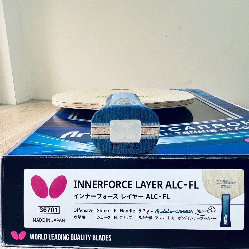 《桌球88》全新日版 蝴蝶 內力 ALC 日本製 Butterfly Innerforce Layer ALC 桌球拍-細節圖2