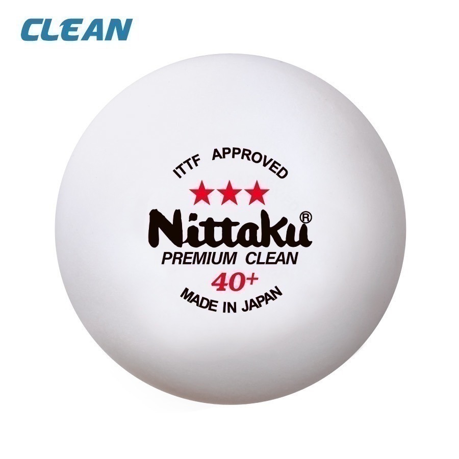 《桌球88》現貨日本進口 Nittaku 比賽球 日本製 Premium Clean 40+ 抗菌三星球 三星比賽球-細節圖4