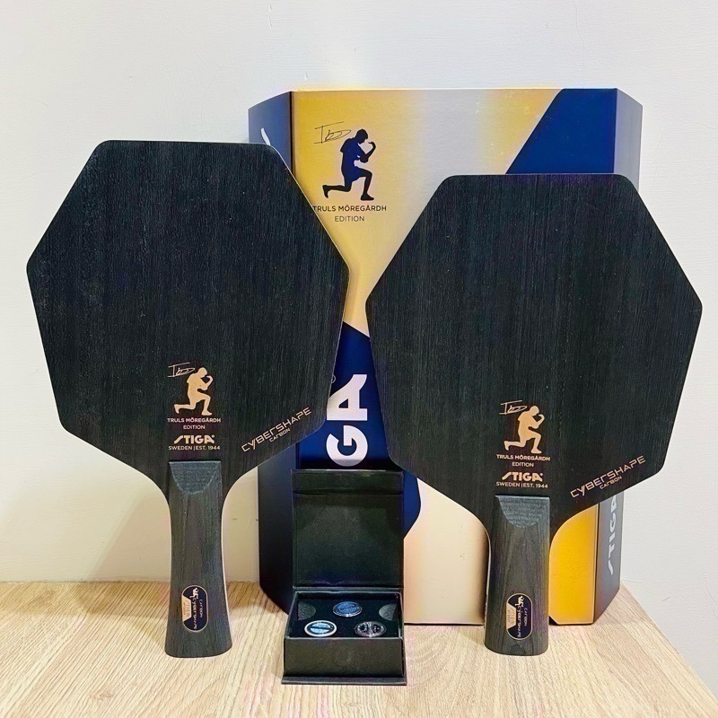 《桌球巨人》現貨瑞典製 STIGA 金標莫雷高德 砝碼版 賽博六角拍 CYBERSHAPE CARBON CWT 桌球拍-細節圖5