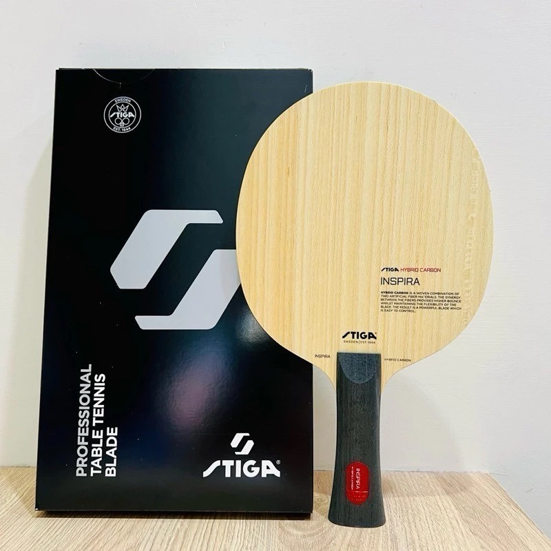 《桌球88》全新 STIGA 紅標 靈感混碳 袁勵岑 INSPIRA HYBRID CARBON 桌球拍-細節圖2