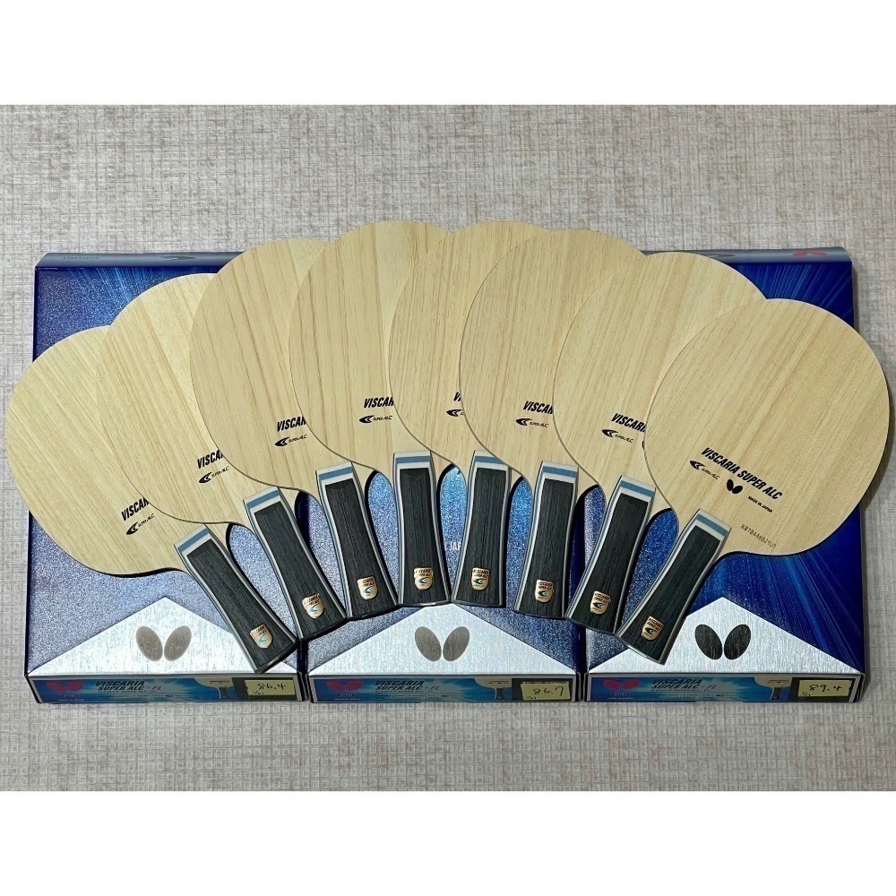 《桌球88》現貨日本製 林昀儒使用 蝴蝶 超級蝴蝶王 Butterfly VISCARIA SUPER ALC 桌球拍-細節圖2