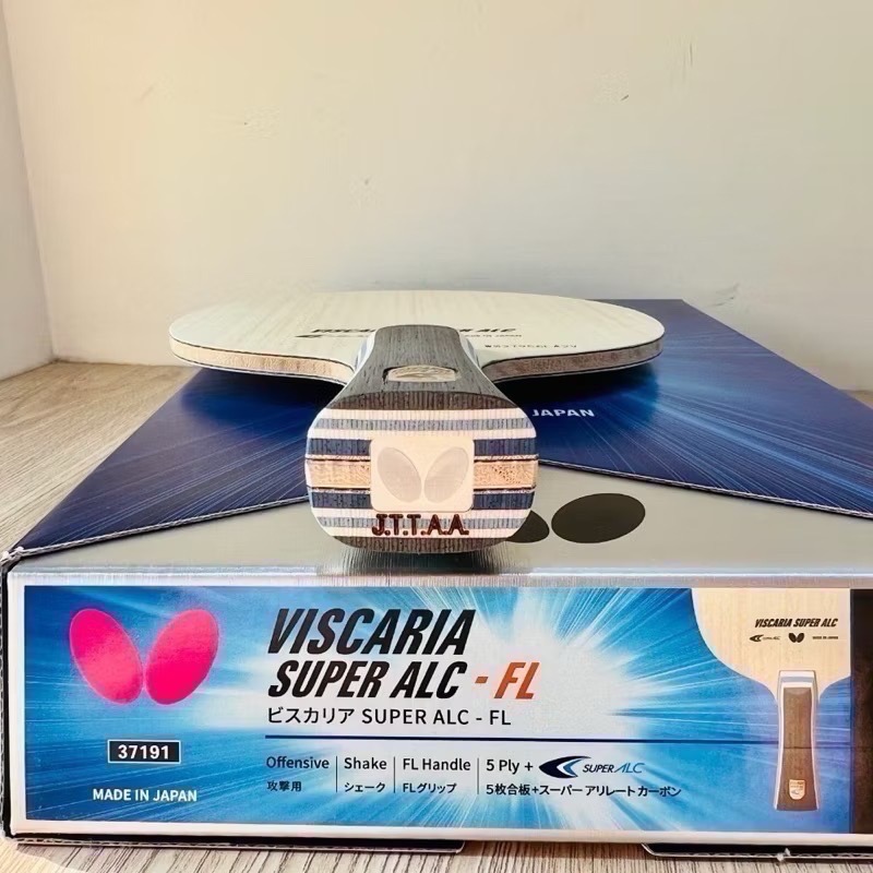 《桌球88》現貨日本製 林昀儒使用 蝴蝶 超級蝴蝶王 Butterfly VISCARIA SUPER ALC 桌球拍-細節圖3