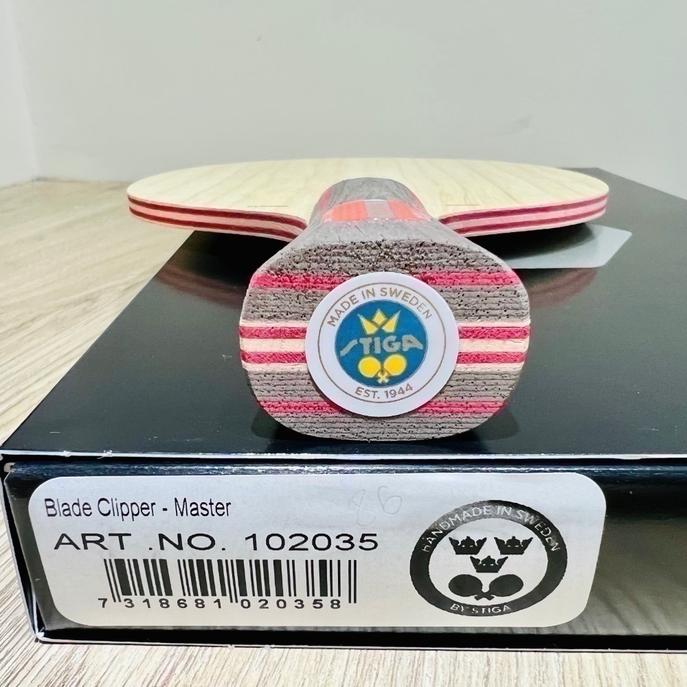 《桌球巨人》現貨特選歐版 瑞典製 STIGA CLIPPER WOOD CL 純木七夾 桌球拍 FL ST CS直拍-細節圖2