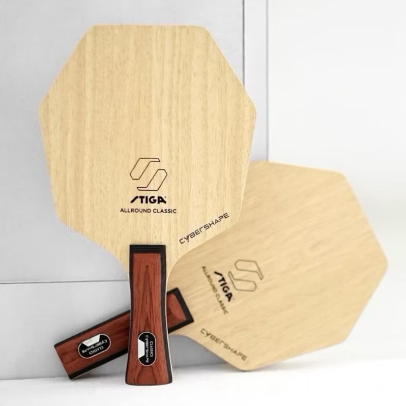 《桌球88》現貨瑞典製 STIGA 賽博AC 賽博六角拍 純木五夾 CYBERSHAPE WOOD 賽博純木 賽博6-細節圖6
