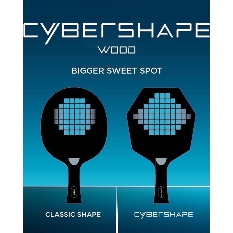 《桌球88》現貨瑞典製 STIGA 賽博AC 賽博六角拍 純木五夾 CYBERSHAPE WOOD 賽博純木 賽博6-細節圖9