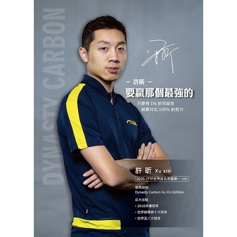 《桌球88》全新日版 STIGA 許昕藍標 碳素王朝 DYNASTY CARBON Xu Xin Edition-細節圖3