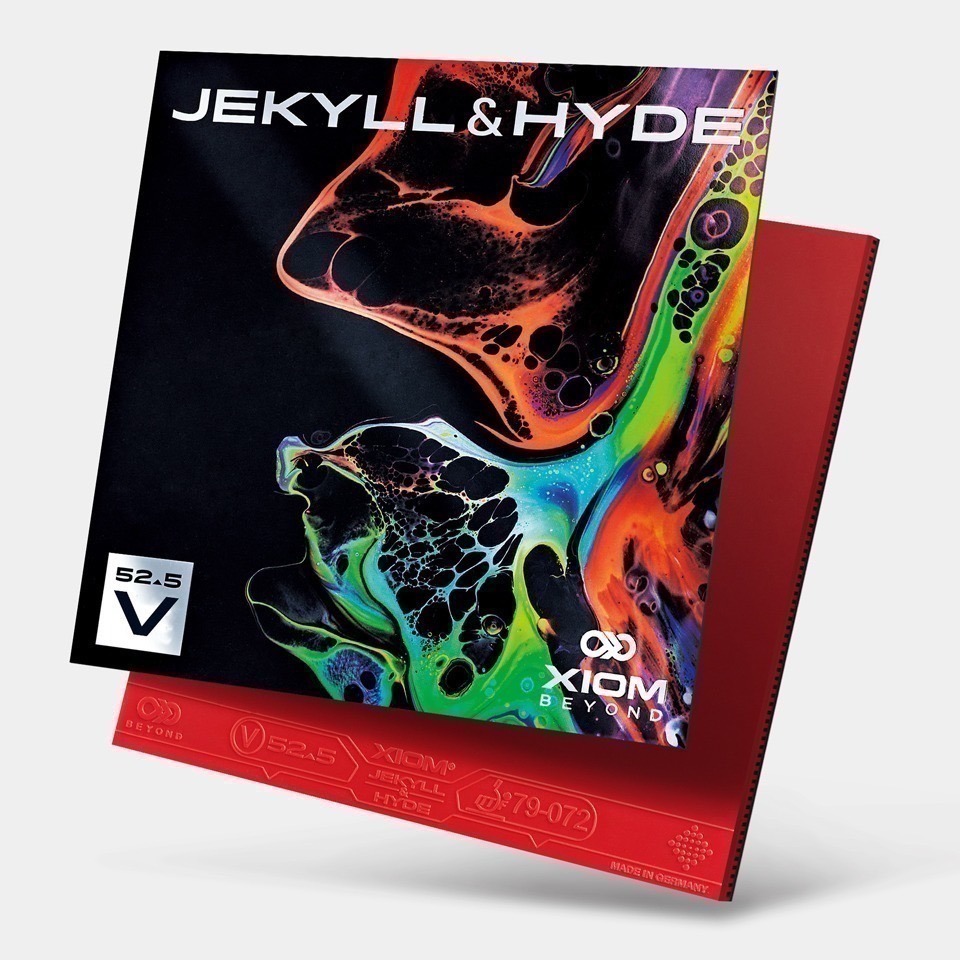 《桌球巨人》 現貨德國製 XIOM V47.5 雙面人 V52.5 澀性膠皮 JEKYLL & HYDE 桌球膠皮-細節圖3