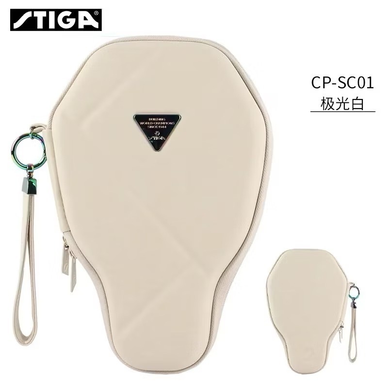 《桌球88》現貨 STIGA 硬殼拍套 PU皮革 防潑水 桌球拍套 賽博六角拍 雙層拍套 Cybershape 拍袋-規格圖6