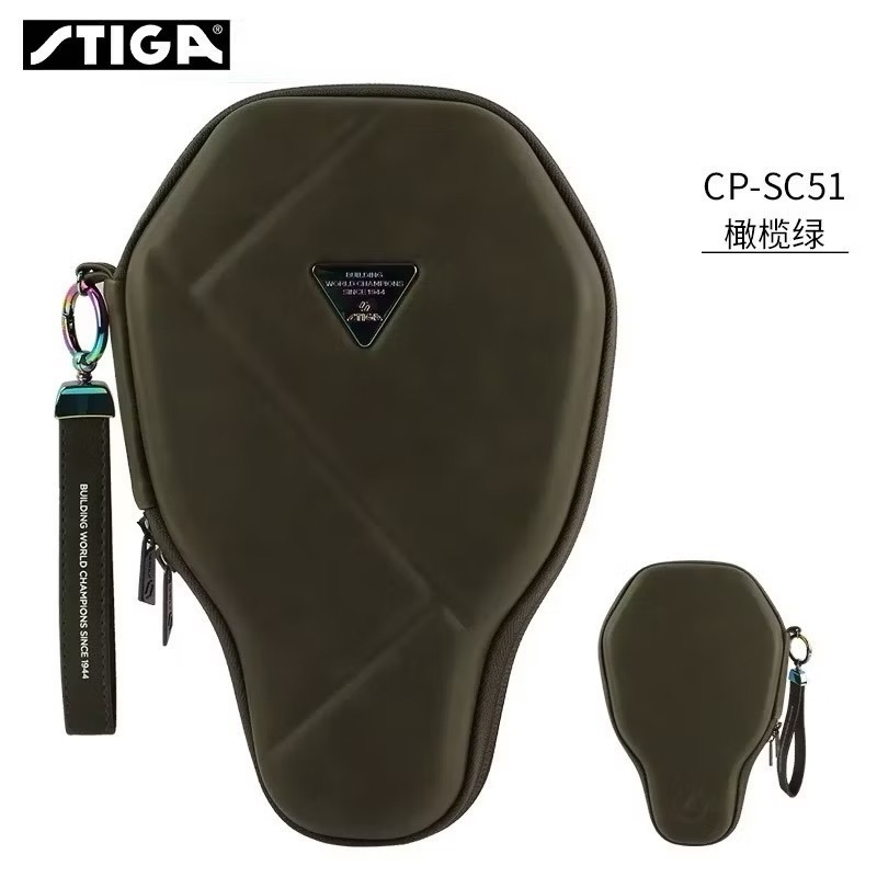 《桌球88》現貨 STIGA 硬殼拍套 PU皮革 防潑水 桌球拍套 賽博六角拍 雙層拍套 Cybershape 拍袋-規格圖6
