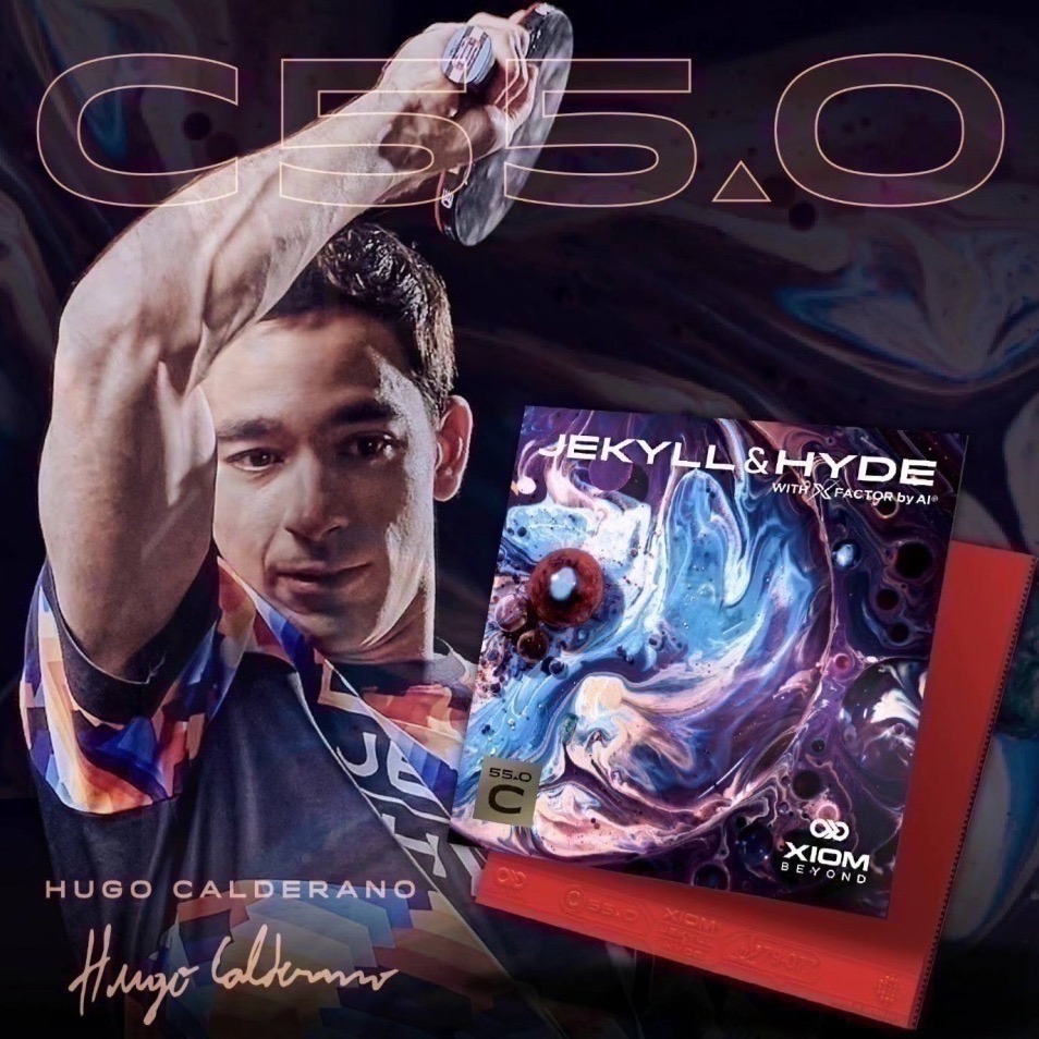 <桌球88> 現貨德國製 雨果使用 XIOM C55 C52.5 C57.5 J&H 微黏性膠皮 桌球膠皮-細節圖3