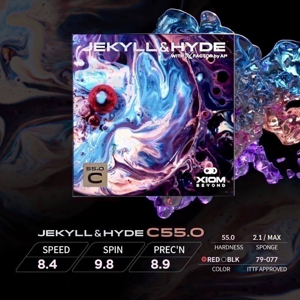 <桌球88> 現貨德國製 雨果使用 XIOM C55 C52.5 C57.5 J&H 微黏性膠皮 桌球膠皮-細節圖9