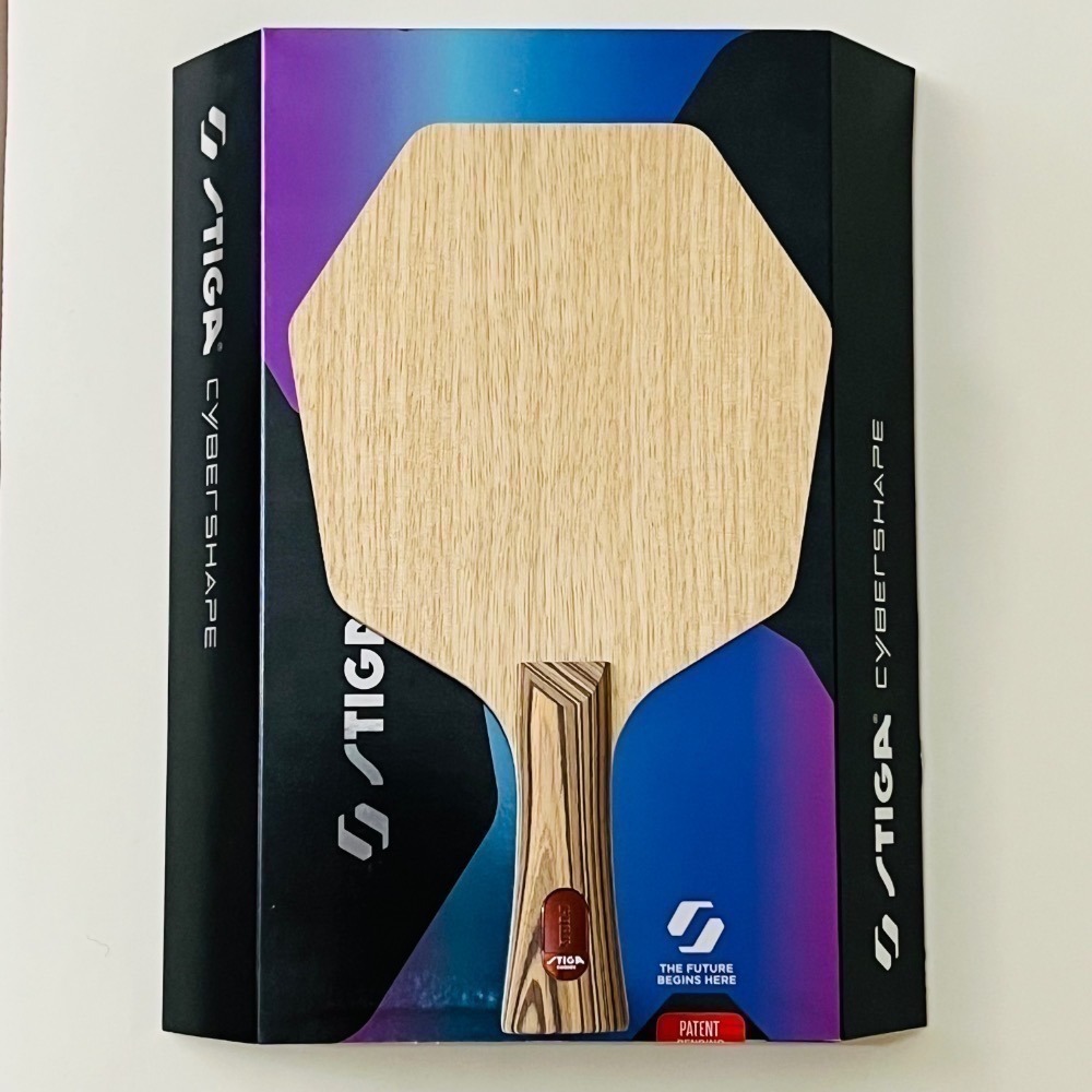 《桌球88》現貨歐洲進口 瑞典製 STIGA 純力 Pure 圓拍 賽博六角拍 純木七夾 Cybershape 桌球拍-細節圖3
