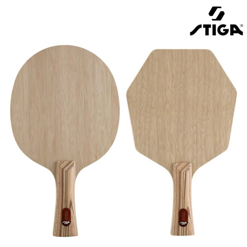 《桌球88》現貨歐洲進口 瑞典製 STIGA 純力 Pure 圓拍 賽博六角拍 純木七夾 Cybershape 桌球拍-細節圖5