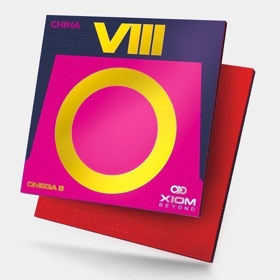 《桌球88》現貨🇩🇪德國製 Xiom Omega 8 PRO 澀性皮 / CHINA 微黏性膠皮 桌球膠皮-細節圖5