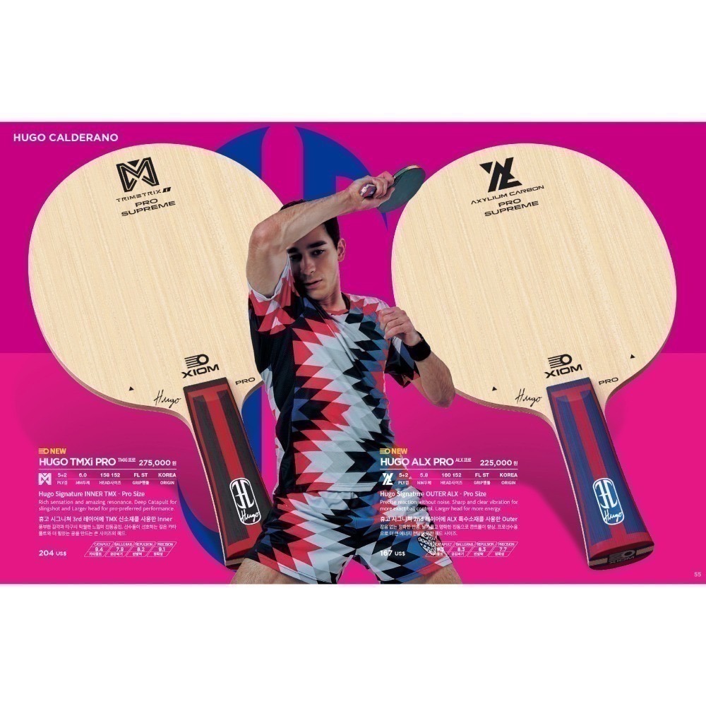 《桌球88》全新韓國製 Xiom 雨果 HUGO TMXi PRO ALX PRO 選手專業版 桌球拍-細節圖9
