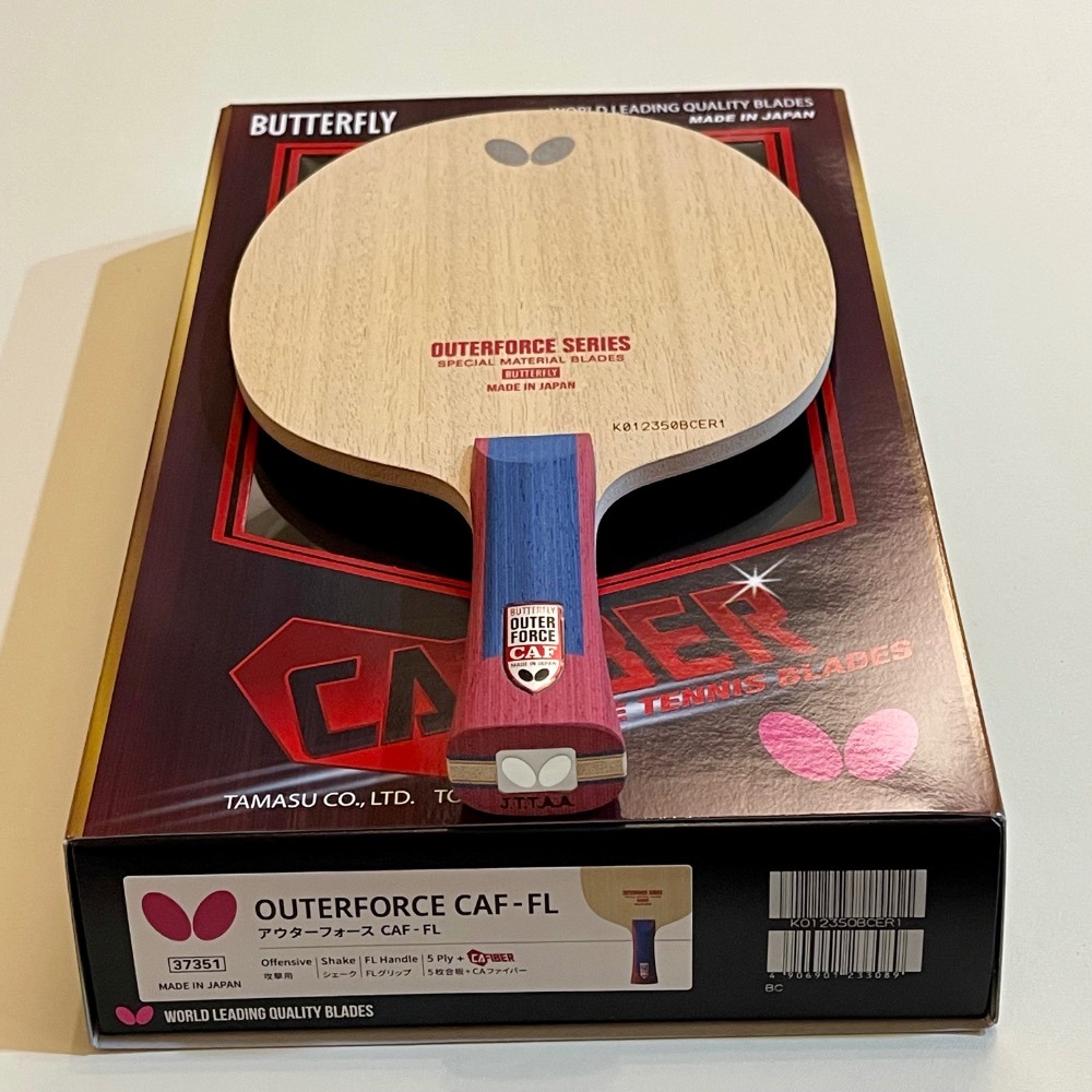 《桌球88》現貨日版 Butterfly 外力 OuterForce CAF 蝴蝶 日本製 桌球拍 CAFIBER-細節圖4