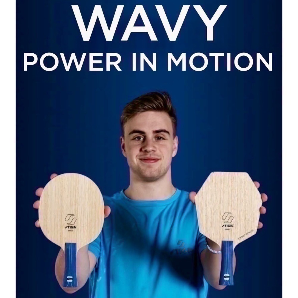 《桌球88》現貨日本進口 STIGA WAVY 強力碳素 超級纖維 圓拍 賽博六角拍 CYBERSHAPE 桌球拍-細節圖10