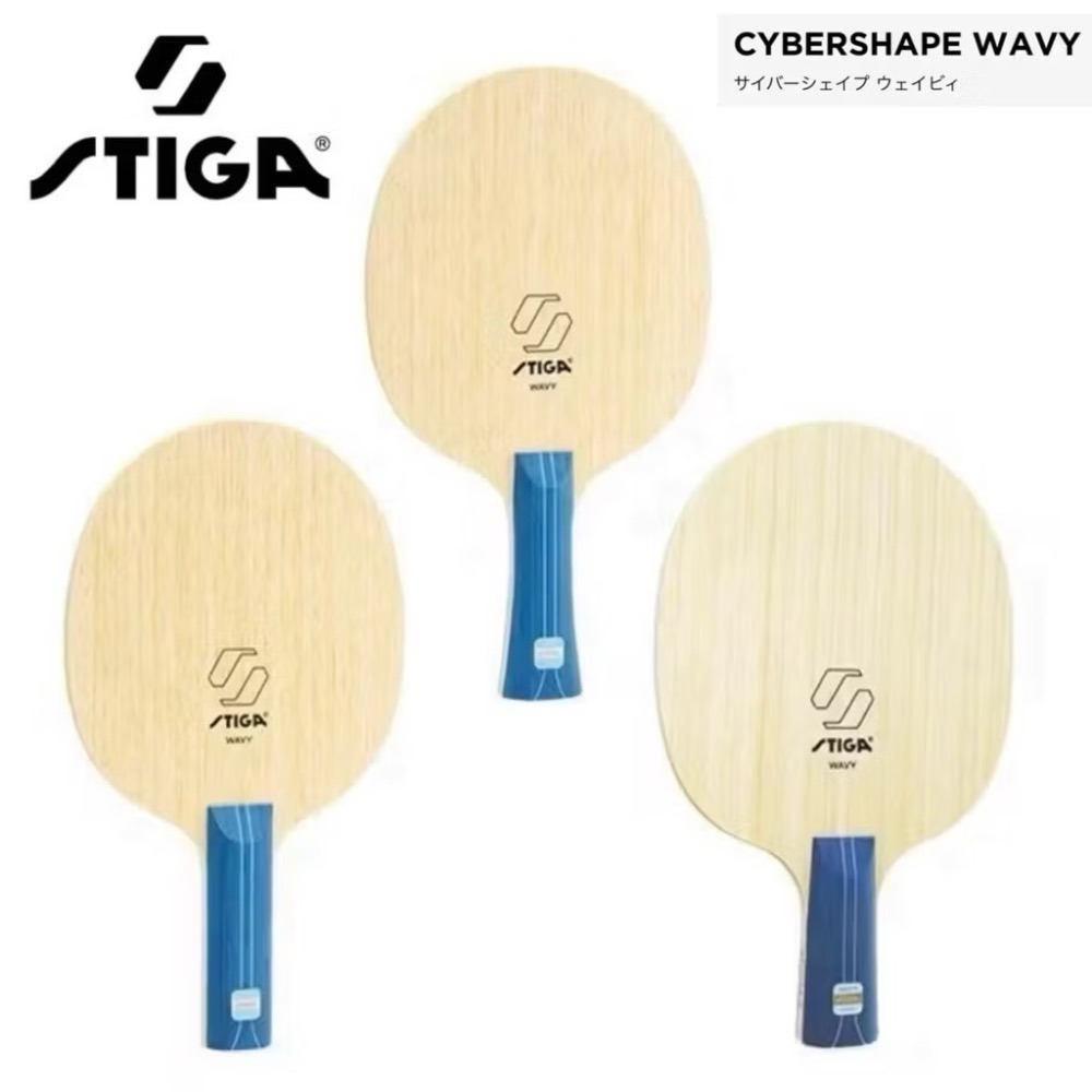 《桌球88》現貨日本進口 STIGA WAVY 強力碳素 圓拍 賽博六角拍 CYBERSHAPE 桌球拍-細節圖4
