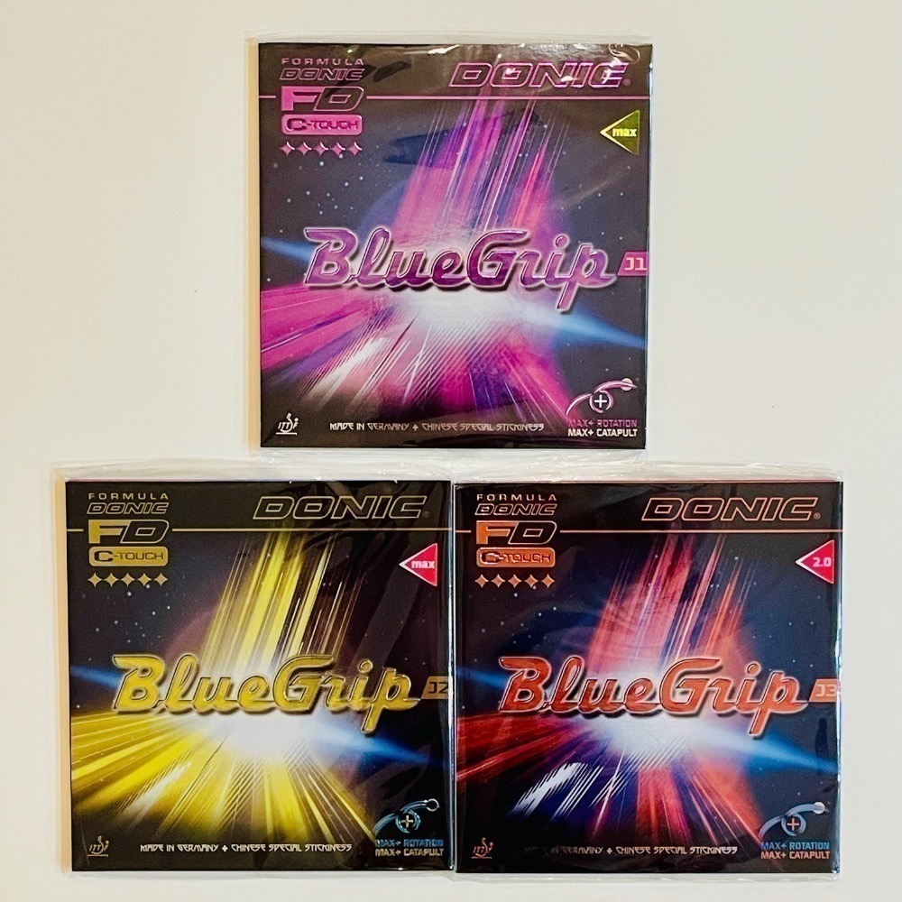 《桌球88》現貨歐洲進口 張繼科代言 Donic BlueGrip J1 J2 J3 德國製 微黏性膠皮 桌球膠皮-細節圖2