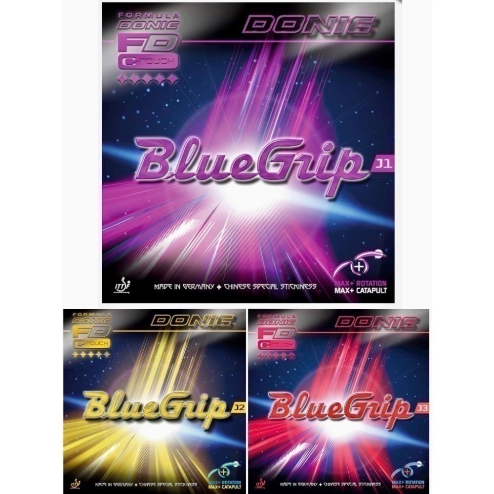 《桌球88》現貨歐洲進口 張繼科代言 Donic BlueGrip J1 J2 J3 德國製 微黏性膠皮 桌球膠皮-細節圖4