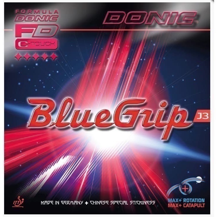 《桌球88》現貨歐洲進口 張繼科代言 Donic BlueGrip J1 J2 J3 德國製 微黏性膠皮 桌球膠皮-規格圖8