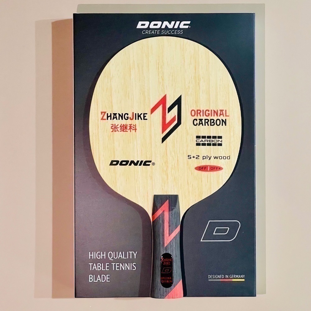 《桌球88》現貨歐洲進口 Donic 張繼科 紅張 原創碳素 Original Carbon 黃張 新紀元 桌球拍-細節圖7