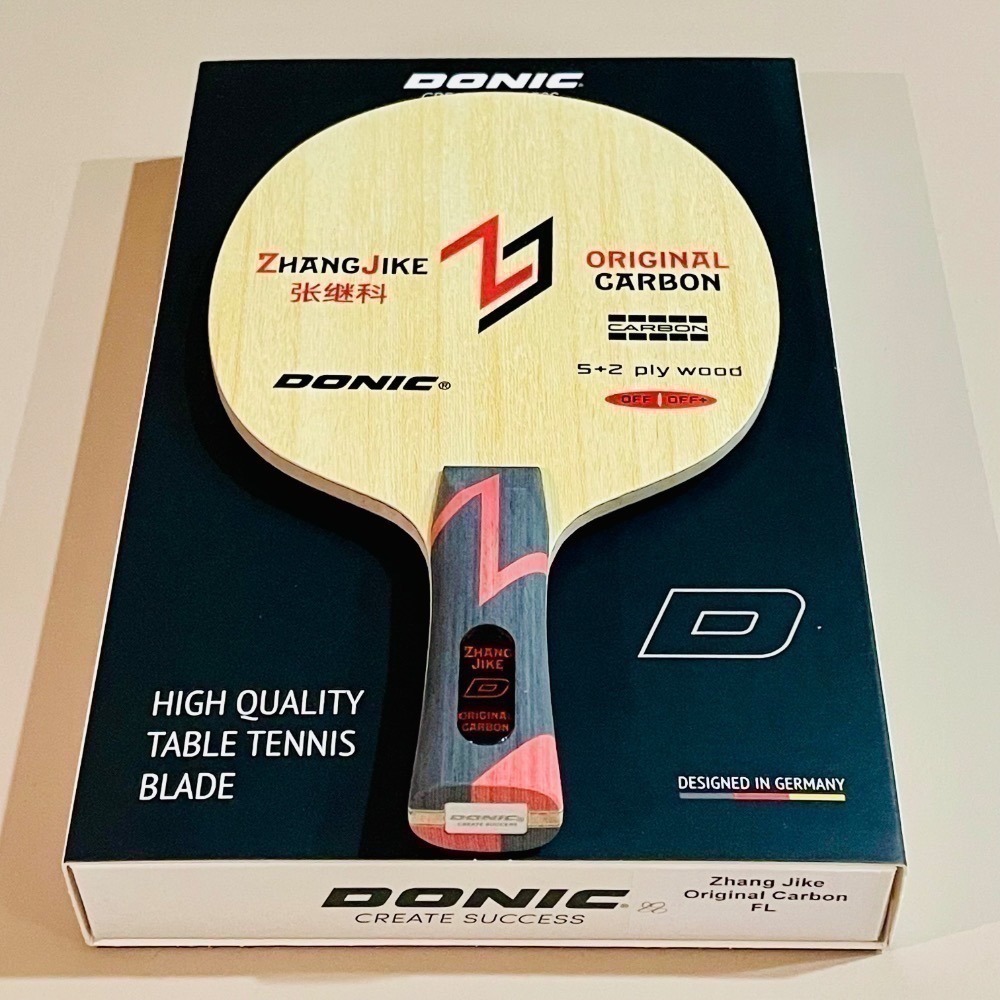《桌球88》現貨歐洲進口 Donic 張繼科 紅張 原創碳素 Original Carbon 黃張 新紀元 桌球拍-細節圖9