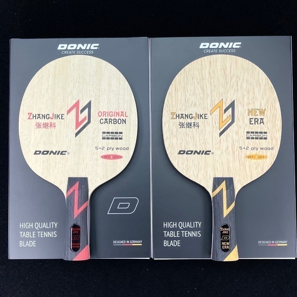 《桌球88》全新歐洲進口 Donic 張繼科 紅張 原創碳素 Original Carbon 黃張 新紀元 桌球拍-細節圖2