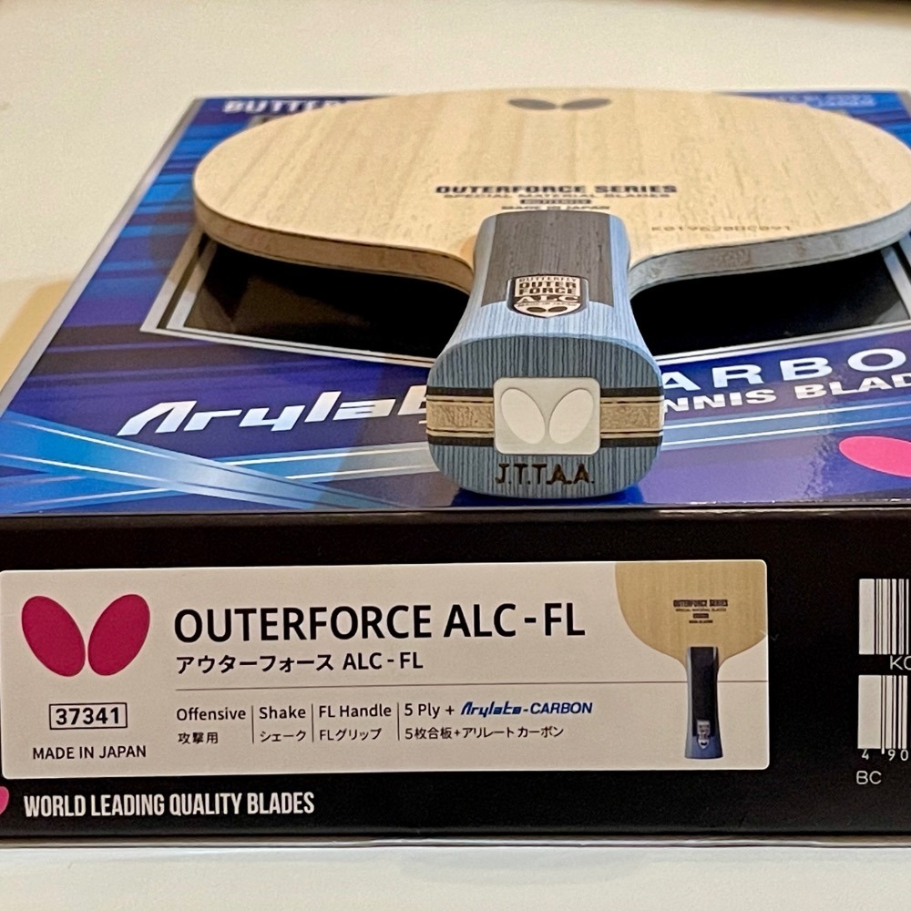 《桌球88》現貨日版 蝴蝶 外力 ALC BUTTERFLY OuterForce ALC 日本製 桌球拍-細節圖2