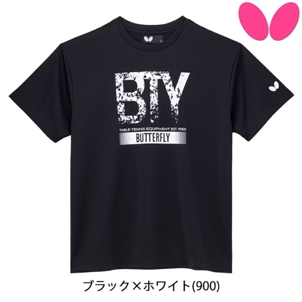 《桌球88》🔥現貨2025限量版🇯🇵日本進口 Butterfly 蝴蝶 桌球衣 桌球服 運動上衣 排汗衣 運動T恤-規格圖6